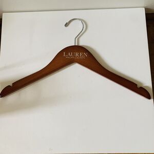 Lot of 10 Ralph Lauren Polo 15.5” Wood Hangers Dress Shirt Vintage Brand New